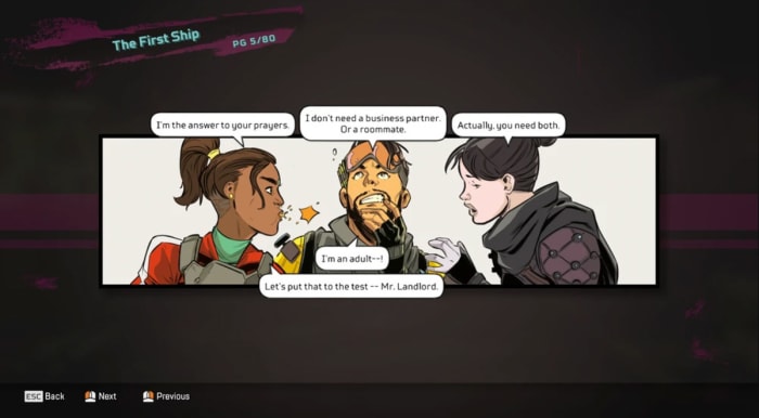 Season 6's Treasure Pack Comic Reward in Apex Legends.